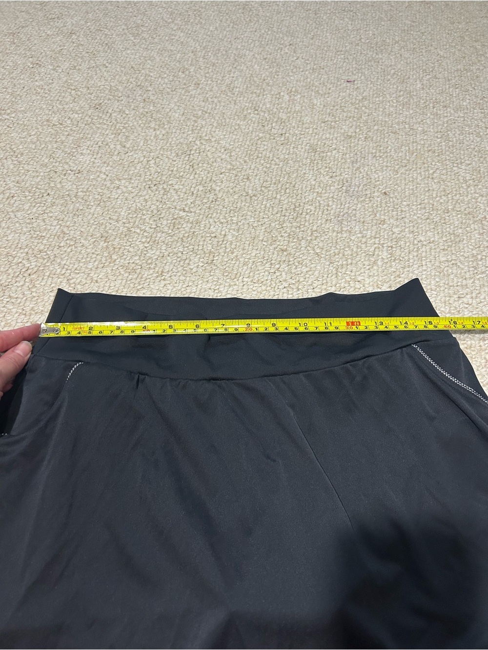 Adidas Club Skirt Tennis Golf Black build in shorts Pockets Size Large Athletic - Picture 13 of 14